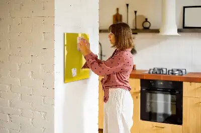 Magnetic writing board light yellow