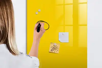 Magnetic writing board light yellow