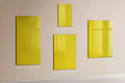 Magnetic writing board light yellow