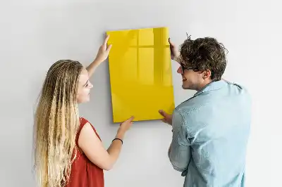 Magnetic writing board light yellow