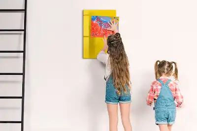 Magnetic writing board light yellow