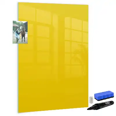 Magnetic writing board light yellow
