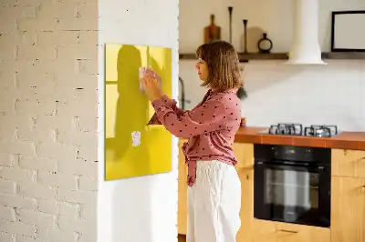 Magnetic writing board light yellow
