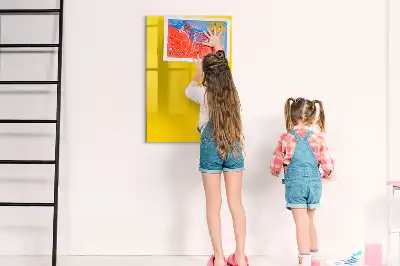 Magnetic writing board light yellow