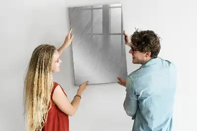 Magnetic dry erase board with metallic finish