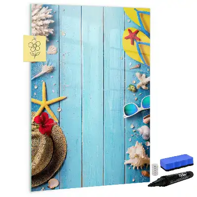 Magnetic writing board beach set