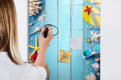 Magnetic writing board beach set