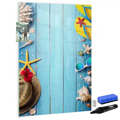 Magnetic writing board beach set