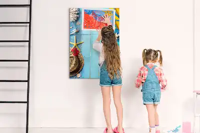 Magnetic writing board beach set