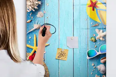 Magnetic writing board beach set