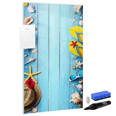 Magnetic writing board beach set