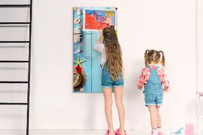 Magnetic writing board beach set