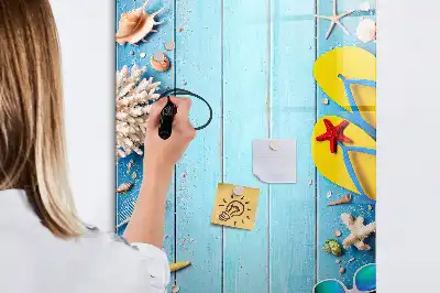 Magnetic writing board beach set