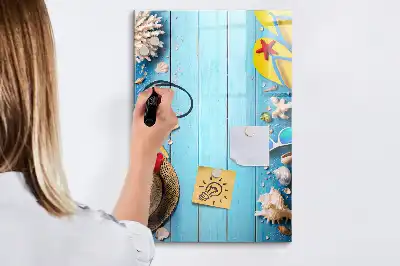 Magnetic writing board beach set