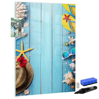 Magnetic writing board beach set