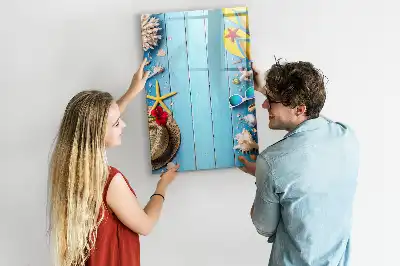 Magnetic writing board beach set