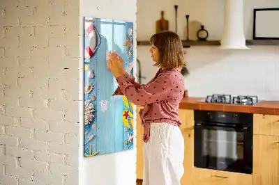 Magnetic dry erase board beach lovers design