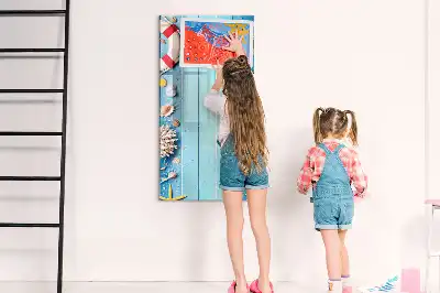 Magnetic dry erase board beach lovers design