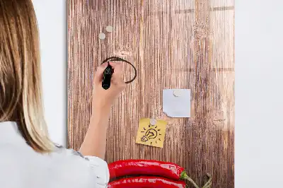 Magnetic dry erase board with a wooden frame