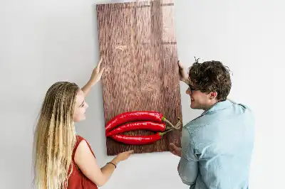 Magnetic dry erase board with a wooden frame