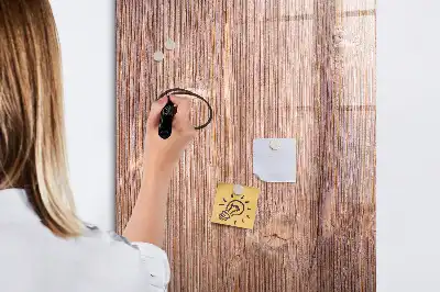 Magnetic dry erase board with a wooden frame