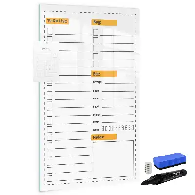 Magnetic writing board to-do list design