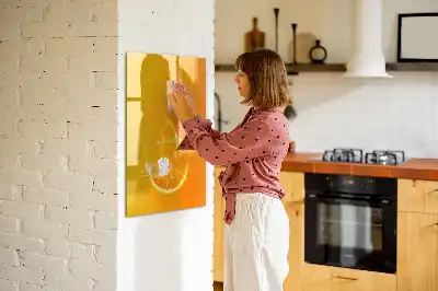Magnetic writing board orange juice design