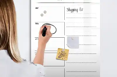 Weekly meal planner magnetic dry erase board