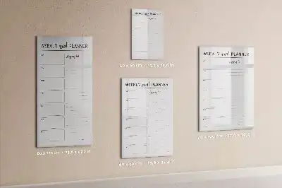 Weekly meal planner magnetic dry erase board