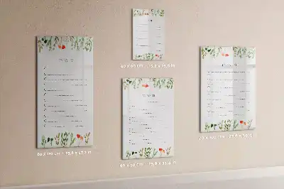 Magnetic writing board for daily to-do lists