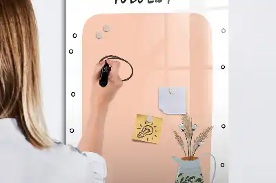 Magnetic dry erase board to-do list