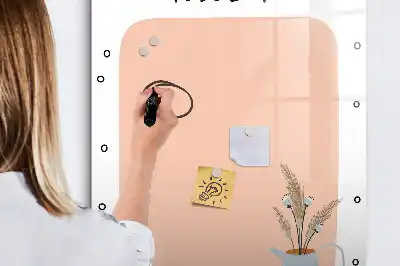 Magnetic dry erase board to-do list