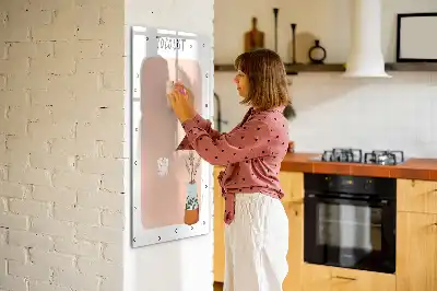 Magnetic dry erase board to-do list