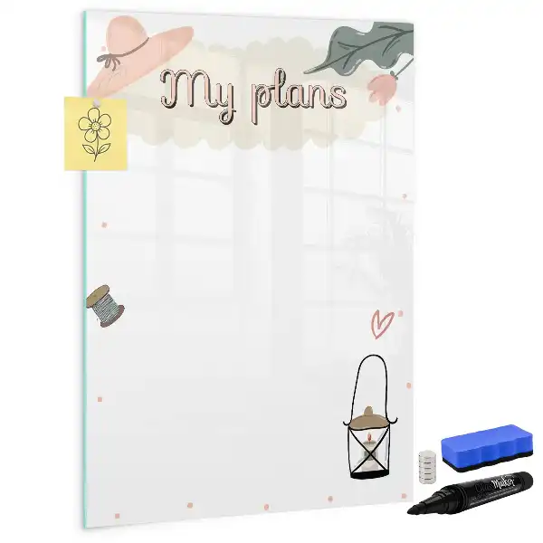 Magnetic writing board my plans design
