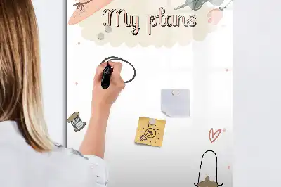 Magnetic writing board my plans design
