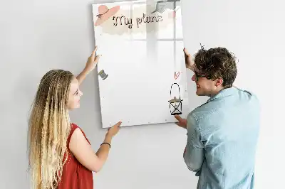 Magnetic writing board my plans design