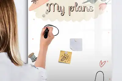 Magnetic writing board my plans design