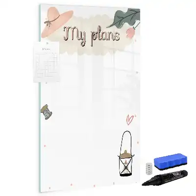 Magnetic writing board my plans design