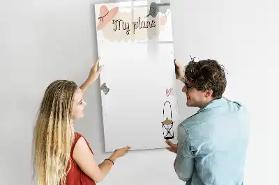 Magnetic writing board my plans design