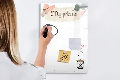 Magnetic writing board my plans design