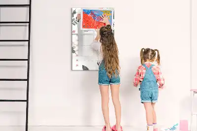 Magnetic dry erase board decorative list organizer