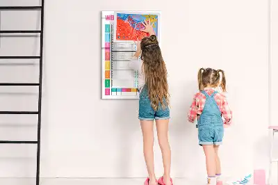 Weekly meal planner magnetic erase board