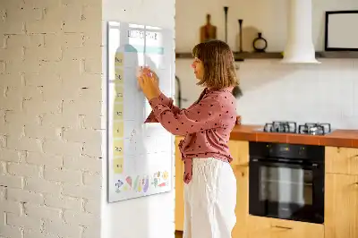 Magnetic erase board weekly meal planner
