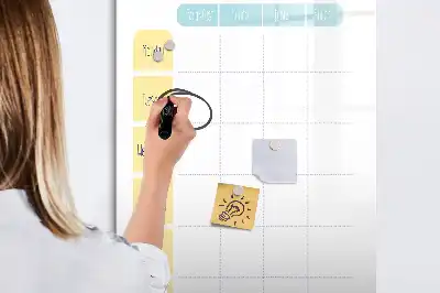 Magnetic erase board weekly meal planner