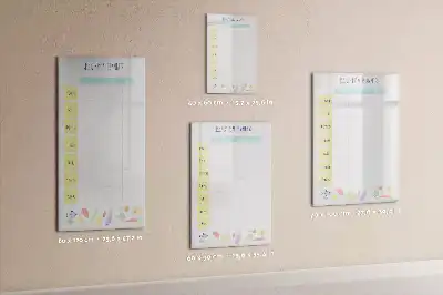 Magnetic erase board weekly meal planner