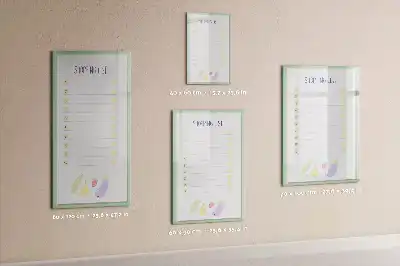 Magnetic writing board for shopping lists