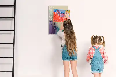 Magnetic dry erase board colorful marble design