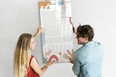 Magnetic writing board daily planner