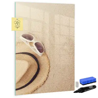 Magnetic dry erase board sandbar style