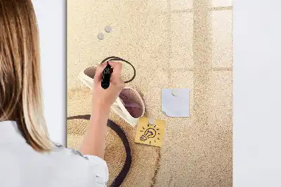 Magnetic dry erase board sandbar style